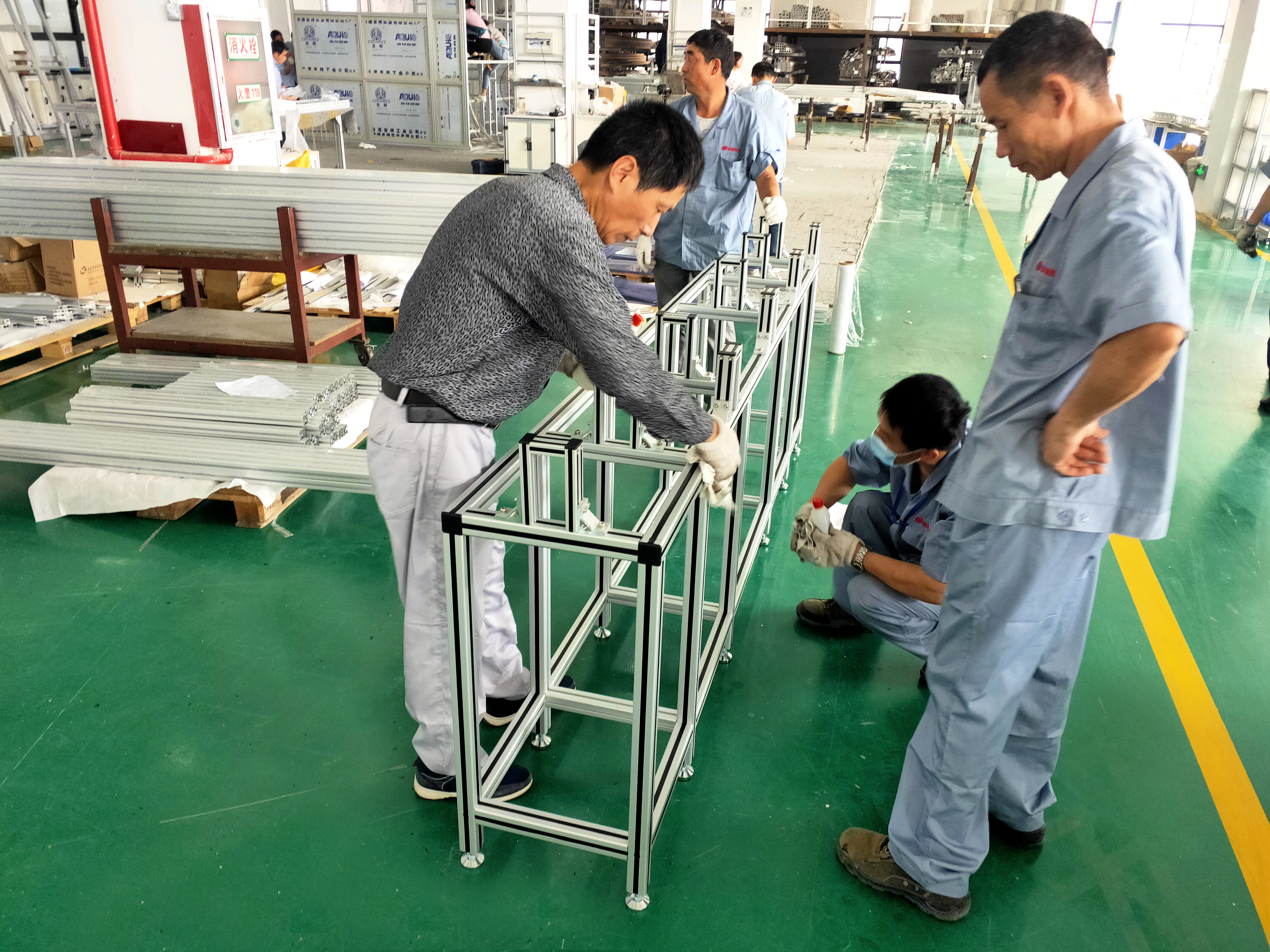 工業鋁型材圍欄，不同客戶的加工方案